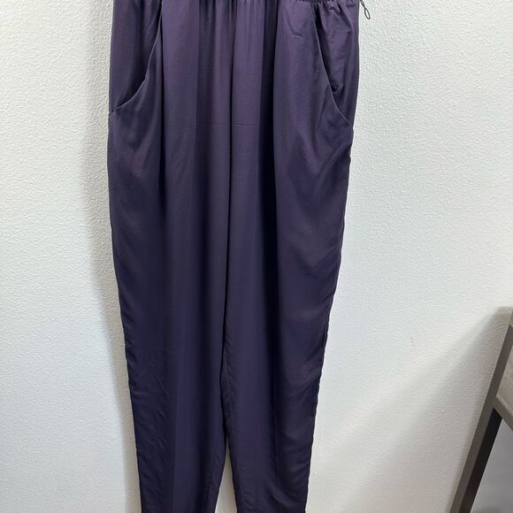 Aritzia Babaton Silk Jumpsuit Silk Large Suplice Neckline - Picture 6 of 14